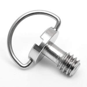 Fabricant de vis professionnel 1/<span class=keywords><strong>4</strong></span> vis de trépied M4 de 3/8 pouces vis de caméra en acier inoxydable à anneau en D personnalisées - Product Image 3