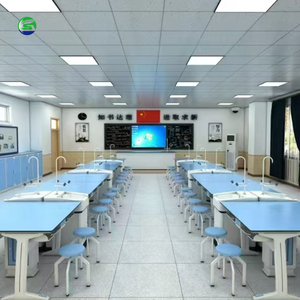 Nouveau modèle de table de travail de laboratoire pour l'enseignement scolaire, économique, pour la physique des étudiants, mobilier de laboratoire - Product Image 5