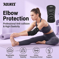 Aolikes Manchons de coude confortables et respirants, attelle de bras anti-collision en EVA, support de coude pour le sport, la gym, le fitness, l'entraînement 0245
