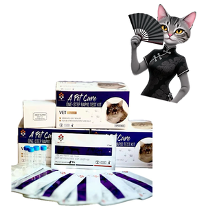 고양이 파보 바이러스 칼시 바이러스 코로나 바이러스 포진 4 가지 방법 맞춤형 키트 FPV + FCOV + FCV + FHV 수의학 신속 검사 - Product Image 2