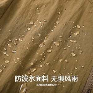 <b>Summer</b> Loose Fit Cycling Fishing Sun Protection <b>Jacket</b> <b>Men</b> UV Protection Ice Silk Outdoor Thin Nylon Simple Design - Product Image 1