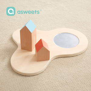 Asweets ชุดของเล่นรถไฟไม้สุดหรูสำหรับเด็ก, ชุดรถไฟของเล่นติดตามบันไดรถบล็อกตัวต่อเพื่อการศึกษาของเด็กอายุ<span class=keywords><strong>3</strong></span> 96ชิ้น - Product Image 4