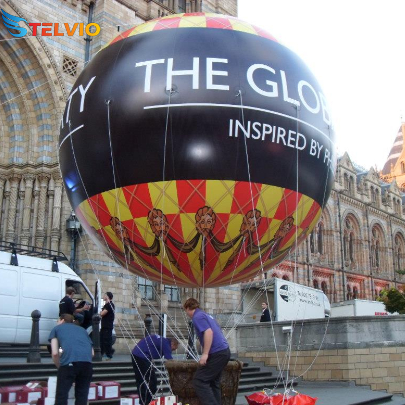 Ballons publicitaires Ballon gonflable géant à l'hélium Ballon gonflable personnalisé Ballons gonflables de ciel de mouche en plein air avec logo