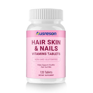 Ausreson OEM Compresse Multivitaminiche per Pelle, <span class=keywords><strong>Capelli</strong></span> <span class=keywords><strong>e</strong></span> <span class=keywords><strong>Unghie</strong></span>, Integratore Naturale di Bellezza, Compresse di Collagene <span class=keywords><strong>e</strong></span> <span class=keywords><strong>Vitamine</strong></span> per Pelle, <span class=keywords><strong>Capelli</strong></span> <span class=keywords><strong>e</strong></span> <span class=keywords><strong>Unghie</strong></span> - Product Image 1