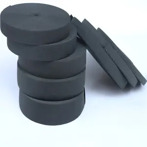 Black Knitted Sewing Elastics in Roll