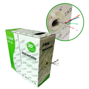 Usine OEM | Câble Ethernet de câble LAN réseau CAT5E | Test de passage de <span class=keywords><strong>gaine</strong></span> UTP FTP 23AWG 24AWG CU/CCA PVC/LSZH | Personnalisation - Product Image 2