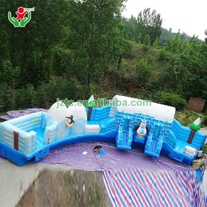 Nouveauté Parc aquatique gonflable Grand toboggan aquatique Château gonflable <span class=keywords><strong>avec</strong></span> <span class=keywords><strong>piscine</strong></span> Thème glace et neige Parc aquatique - Product Image 2