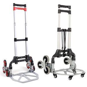 Troli belanja enam roda, troli rumah tangga dapat dilipat portabel - Product Image 2