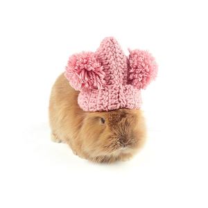 Chapéu de lã de coelho, decoração de pequeno chapéu para pet foto, acessórios de roupas para coelho - Product Image 5