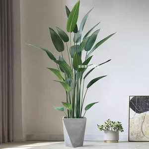 Plante artificielle Oiseau de <span class=keywords><strong>paradis</strong></span> (Strelitzia Reginae) et Bananier du voyageur pour la décoration intérieure de la maison, des hôtels et des centres commerciaux - Product Image 6