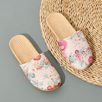 Chaussons d'intérieur en mélange de lin respirant et rafraîchissant pour l'été, résistants aux odeurs, légers, pour la personnalisation en petites séries