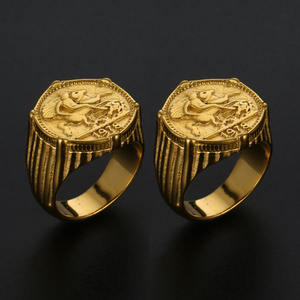 Unisex Cross Saint Michael Protect US 316L Stainless Steel <strong>Signet</strong> <strong>Rings</strong> for <strong>Men</strong> Fashion Thumb Biker <strong>Rings</strong> Jewelry - Product Image 1