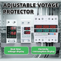 Dispositif de protection contre les surtensions et les sous-tensions AVP 40A 63A 220V 2P 2 pôles monophasé sur rail DIN avec affichage numérique réglable