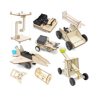 Kits de estudiante de madera divertidos educativos de ciencia personalizados DIY Kit de estudio de vapor Diy Solar STEM Toys - Product Image 1