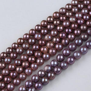 Perles d'eau douce naturelles de Zhuji, 10-12 mm, rondes, blanches et roses, perles en vrac, accessoires de bijoux DIY, vente en gros - Product Image 1