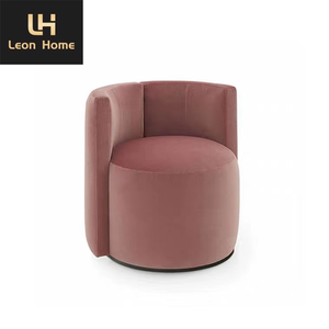 Chaise de luxe faite sur commande de conception <span class=keywords><strong>sans</strong></span> <span class=keywords><strong>fauteuil</strong></span> tapissé de forme ronde de tissu de jambe pour le salon - Product Image 1