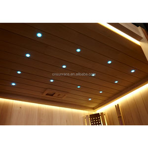 Sunrans 2 persone in legno massello <span class=keywords><strong>Sauna</strong></span> di lusso tradizionale stufa interna riscaldata stanza <span class=keywords><strong>Sauna</strong></span> - Product Image 2