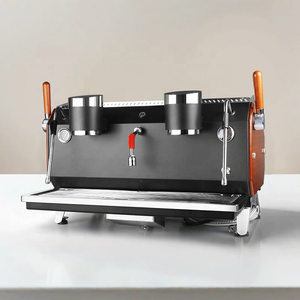 Cafetera Espresso Profesional de Doble Cabezal Semiautomática Electrónica para Cafetería, en Oferta - Product Image 4