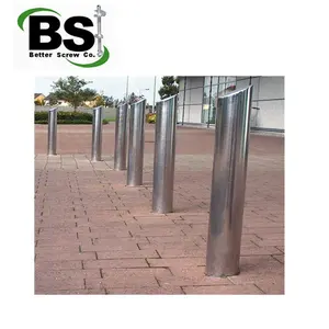 Mạ kẽm nhúng nóng bề mặt gắn bollards bollard thép ngoài trời bollard