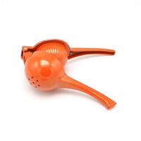 Professional Heavy Duty Orange Color Manual Handheld Aluminum Fruits Lemon Lime Orange Citrus Squeezer Presser Juicer