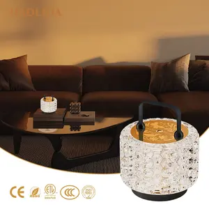 Decorazione HLD lampada da tavolo dimmerabile moderna lampada da 1.5W luce notturna touch control da tavolo per regalo a casa hotel
