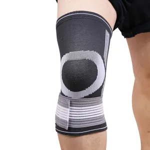 Hot Selling Elastische Flex Atletiek Gebreide Knie Compressie Ondersteuning Mouw Compressie Kniemouw Brace