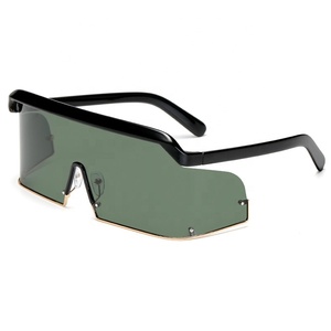 Occhiali da Sole PC con Montatura Grande Polarizzati per Donna Occhiali Trendy Senza Montatura per Uomo e Donna - Product Image 4