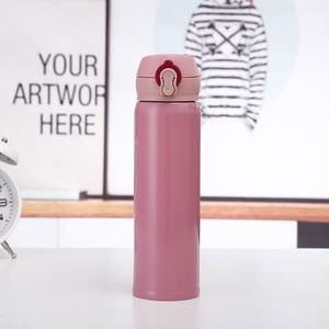 Bouteille de sport à double paroi de 450 ml en acier inoxydable, gobelet isotherme sous vide pour bubble tea, Aqua - Product Image 5