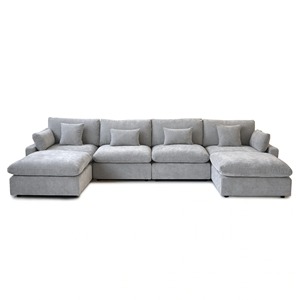 Gran oferta, muebles modernos para el hogar, sofá de tela informal, sofá en forma de L, juego de sofá gris para sala de estar - Product Image 5