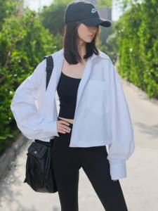 בתוספת גודל חולצה חולצה נשים מתפתרות בכושר מחמיא צווארון חולצת שליטה הבטן משרד לבשת ערב - Product Image 5