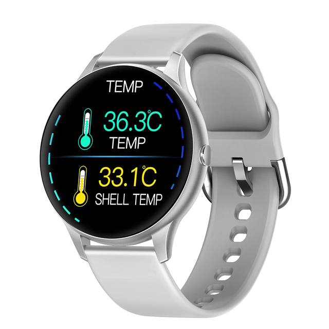 2020 K21 Smart Watch Men Women IP67 Waterproof Heart Rate Blood Pressure Body Temperature Smartwatch for Android IOS