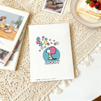 5-Zoll und 6-Zoll 4-Taschen-Ringbuch Fotoalbum aus PP-Material mit Cartoon-Motiven für Studenten/Familie/Hochzeiten