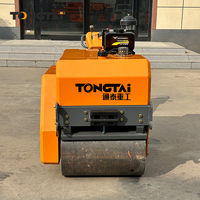 Compacteur routier à double tambour de 500 kg, moteur Changfa, compresseur vibrant, alimenté au diesel, pompe à moteur haute efficacité, modèle performant