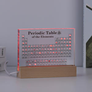Lampe de bureau avec tableau périodique des éléments, cadeau éducatif de chimie pour étudiants et enseignants, présentoir scientifique décoratif - Product Image 2