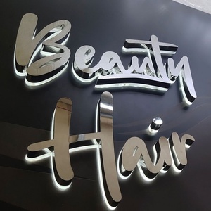 Logo d'entreprise personnalisé 3D <span class=keywords><strong>Salon</strong></span> <span class=keywords><strong>de</strong></span> beauté Ongles Hair Studio Signes acryliques 3D <span class=keywords><strong>Enseigne</strong></span> <span class=keywords><strong>de</strong></span> nom d'entreprise - Product Image 6