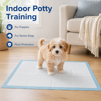 Tapis d'entraînement pour chiens en gros avec noyau absorbant SAP, tapis jetables pour chiots anti-fuites avec film bleu au dos, fourniture directe usine
