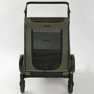 Cochecito plegable para perros con frenos de 4 ruedas, carga máxima de 60kg, cochecito grande para mascotas, cochecitos para perros grandes y medianos - Product Image 6