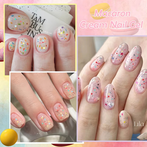 Esmalte de <span class=keywords><strong>Uñas</strong></span> en Gel de Calidad Superior, 7 ml, con Lentejuelas de Caramelo Macaron, Colores <span class=keywords><strong>Pastel</strong></span> de Primavera y Verano - Product Image 3