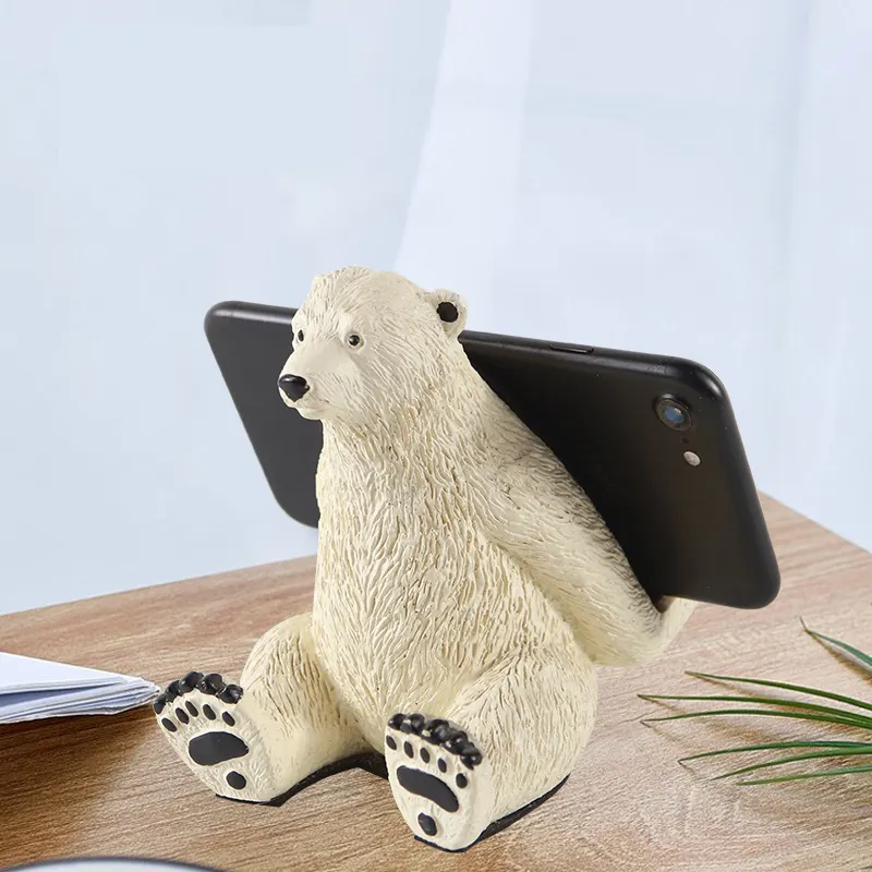 Pemegang Ponsel Malas Berbentuk Beruang Kartun Dudukan Telepon Kreatif Baru 2023