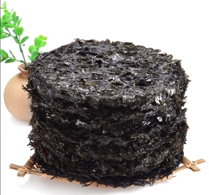 Deep Sea High Quality Extra Selected No Sand Natural Green Organic Dry Seaweed Laver Pastel redondo 4KG Precio de fábrica Paquete OEM - Product Image 5