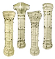 Colonne romaine en plastique ABS haut de gamme la plus vendue Coulée de pilier en béton Décor ménager élégant pour la maison de construction en ciment