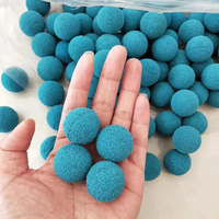 Produits très demandés : Billes de nettoyage en gel de silice et éponges de caoutchouc jaunes de haute qualité pour pompes à béton