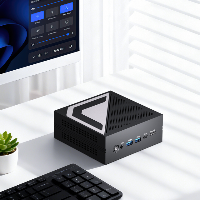 AI Gaming Mini PC Intel Core Ultra 9 185H/285H Graphics DDR5 NVMe 4.0 USB4 Dual 2.5G LAN Windows 11 Pro Desktop Factory MINIPCS