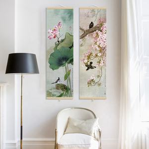<span class=keywords><strong>D</strong></span>écorations florales de luxe modernes suspendues en rouleau pour la maison Bohu affiche de fleur esthétique peinture <span class=keywords><strong>d</strong></span>'art mural <span class=keywords><strong>d</strong></span>écor de salon - Product Image 3