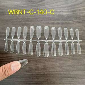 504 Uds. Ataúd <span class=keywords><strong>de</strong></span> etiqueta privada Stiletto cubierta completa transparente Gel suave X Puntas <span class=keywords><strong>de</strong></span> gelatina Prensa en tipo - Product Image 3