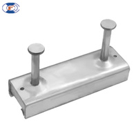Rail encastré HF intégré au béton offre une fixation flexible pour supports de murs rideaux et pièces de fixation mécanique