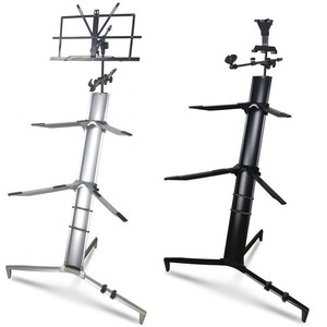 Aluminum Alloy Aircraft <strong>Keyboard</strong> <strong>Stand</strong> Display Multi-layer <strong>with</strong> Music <strong>Stand</strong> and Microphone <strong>Stand</strong> - Product Image 1