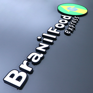 Letrero Luminoso Frontal EZD para Exteriores, Letrero Comercial para Empresas, Letrero con Letras en Canal, Letreros para Restaurantes <span class=keywords><strong>de</strong></span> Comida Brasileña, Letrero con Logotipo LED - Product Image 2