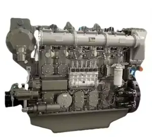 YUCHAI Motor diésel marino original YC6CL serie 706-882kw 6 cilindros en línea motor mecánico refrigerado por agua de cuatro tiempos