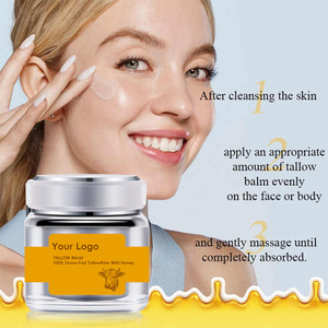 Private Label 100% Grass Fed Tallow Skin Whitening <strong>Wrinkle</strong> <strong>Paste</strong> Organic Beef Tallow Moisturizer for All Skin Night Use - Product Image 5